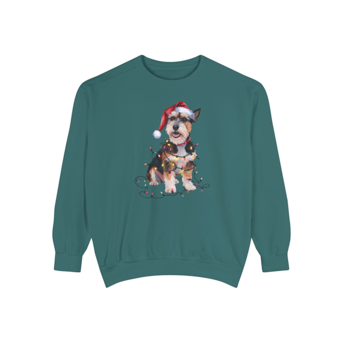 Christmas Norfolk Terrier Sweatshirt, Christmas Lights Dog