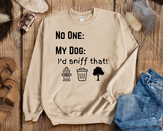 Funny Dog Crewneck Sweatshirt