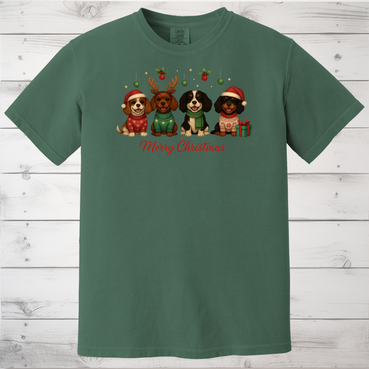 Merry Christmas Cavalier Hoodie, Sweatshirt or Tee
