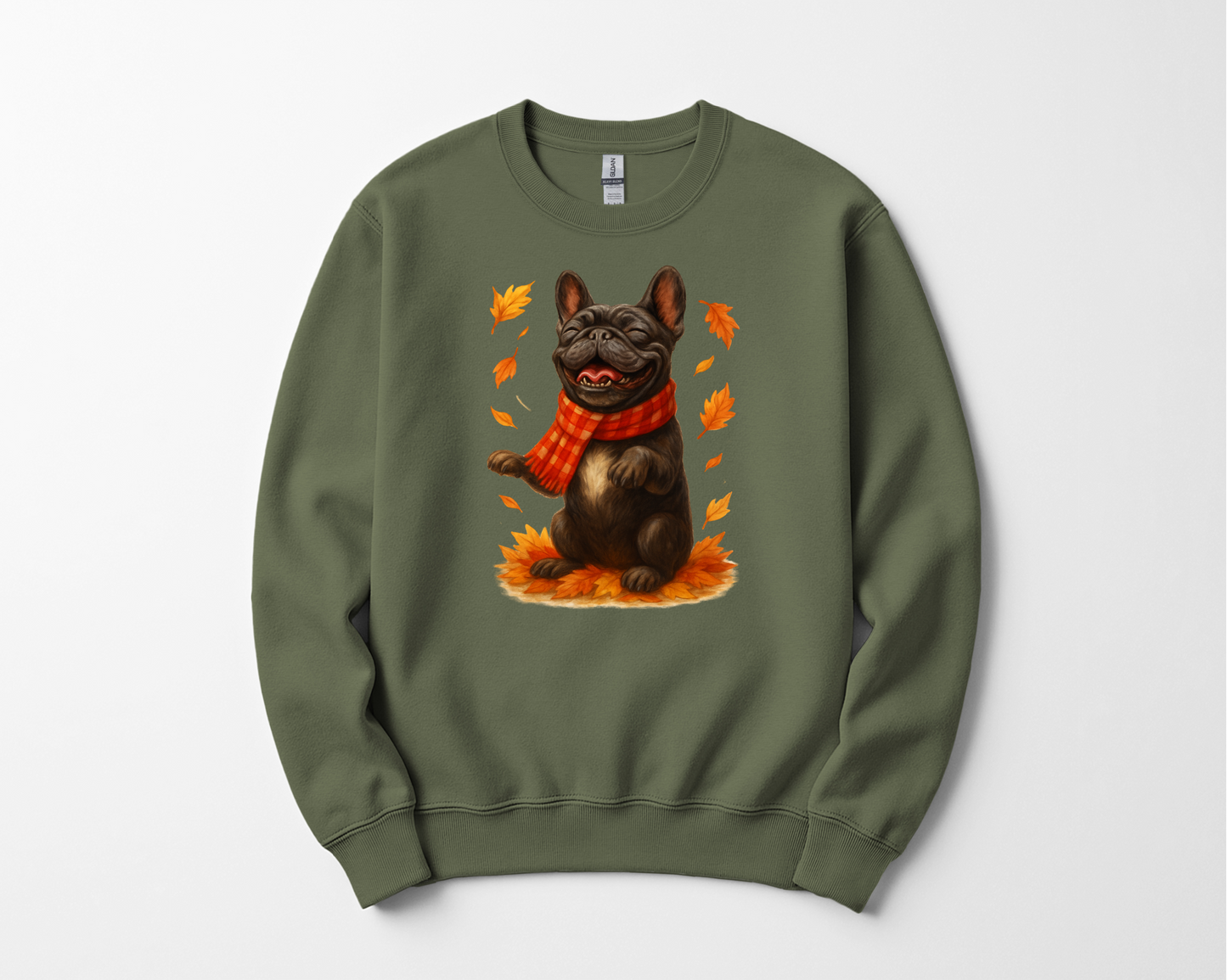 French Bulldog Autumn Sweatshirt, Cozy Fall Dog Shirt, Pet Lover Gift, Seasonal Canine Apparel