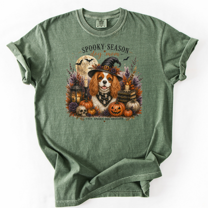Blenheim Cavalier Spooky Season Dog Mom Halloween Shirt