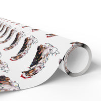 Load image into Gallery viewer, Collie Christmas Lights Wrapping Paper
