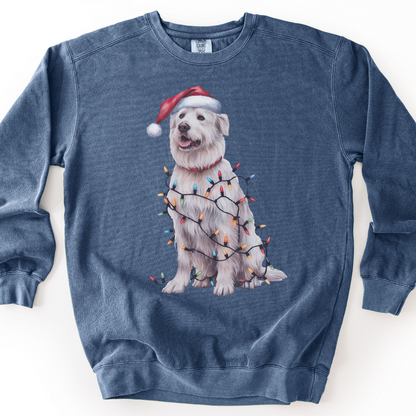 Kuvasz Christmas Lights Dog Sweatshirt