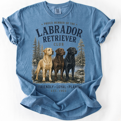 Vintage Labrador Retriever Club Tee