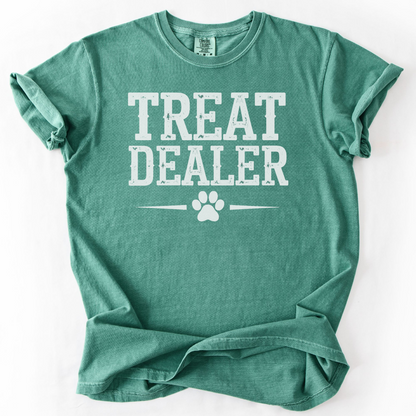 Treat Dealer Shirt, Funny Dog Lover Tee, Comfort Colors Dog Mom Gift