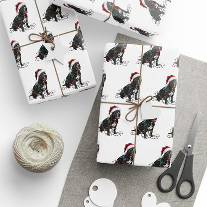 Cane Corso Christmas Lights Wrapping Paper