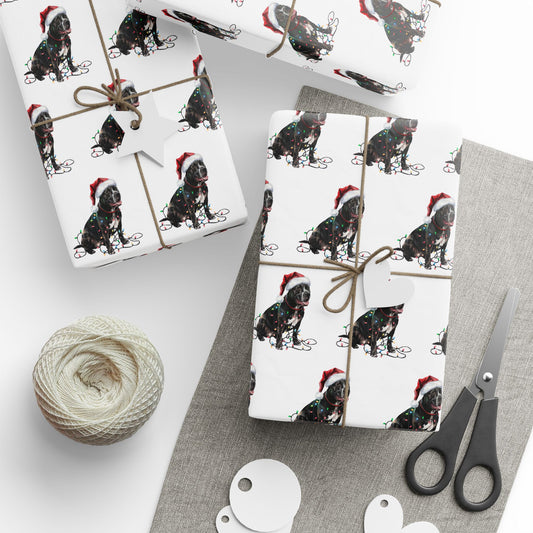 Cane Corso Christmas Lights Wrapping Paper