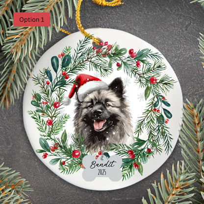 Personalized Keeshond Ornament