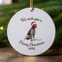 Load image into Gallery viewer, Christmas German Shorthaired Pointer Ornament, Christmas Lights Dog Keepsake
