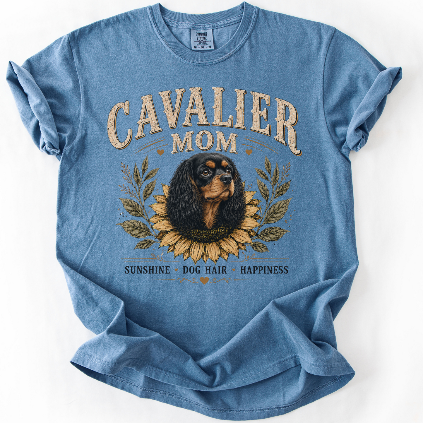 Black and Tan Cavalier Mom Shirt, Cavalier King Charles Spaniel Tee, Dog Lover Gift