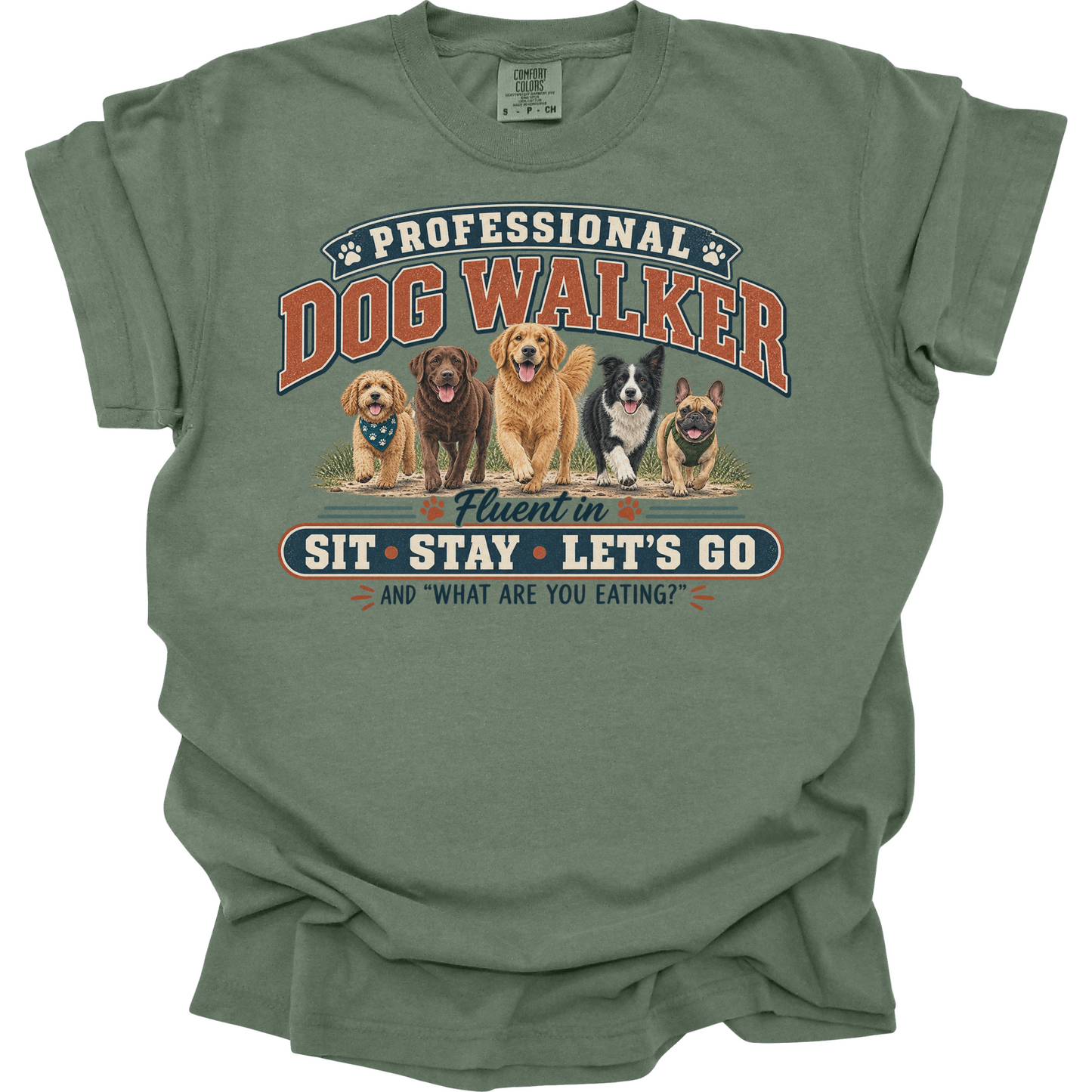 Dog Walker Shirt, Professional Dog Walker Tee, Funny Pet Sitter Gift, Dog Walking Shirt
