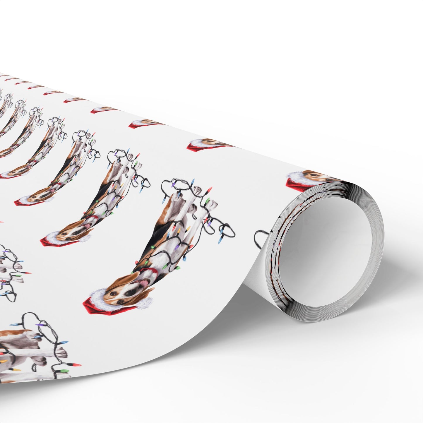 Beagle Christmas Lights Wrapping Paper