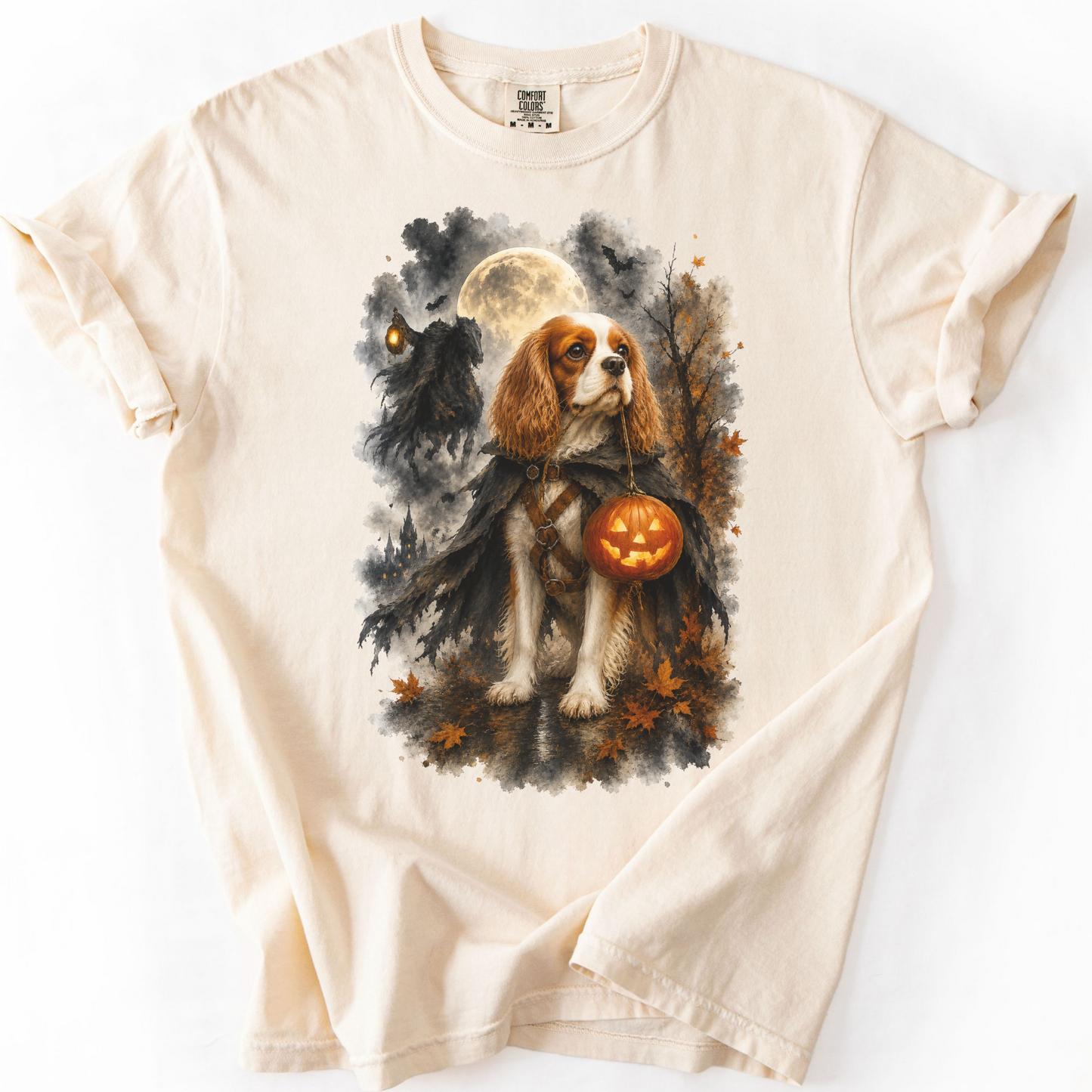 Blenheim Cavalier Headless Horseman Inspired Halloween Comfort Colors Shirt