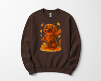 Load image into Gallery viewer, Cavalier King Charles Autumn Shirt, Cozy Spaniel Sweatshirt, Fall Dog Lover Top Gift, Cute Dog Pullover, Autumn Dog Apparel

