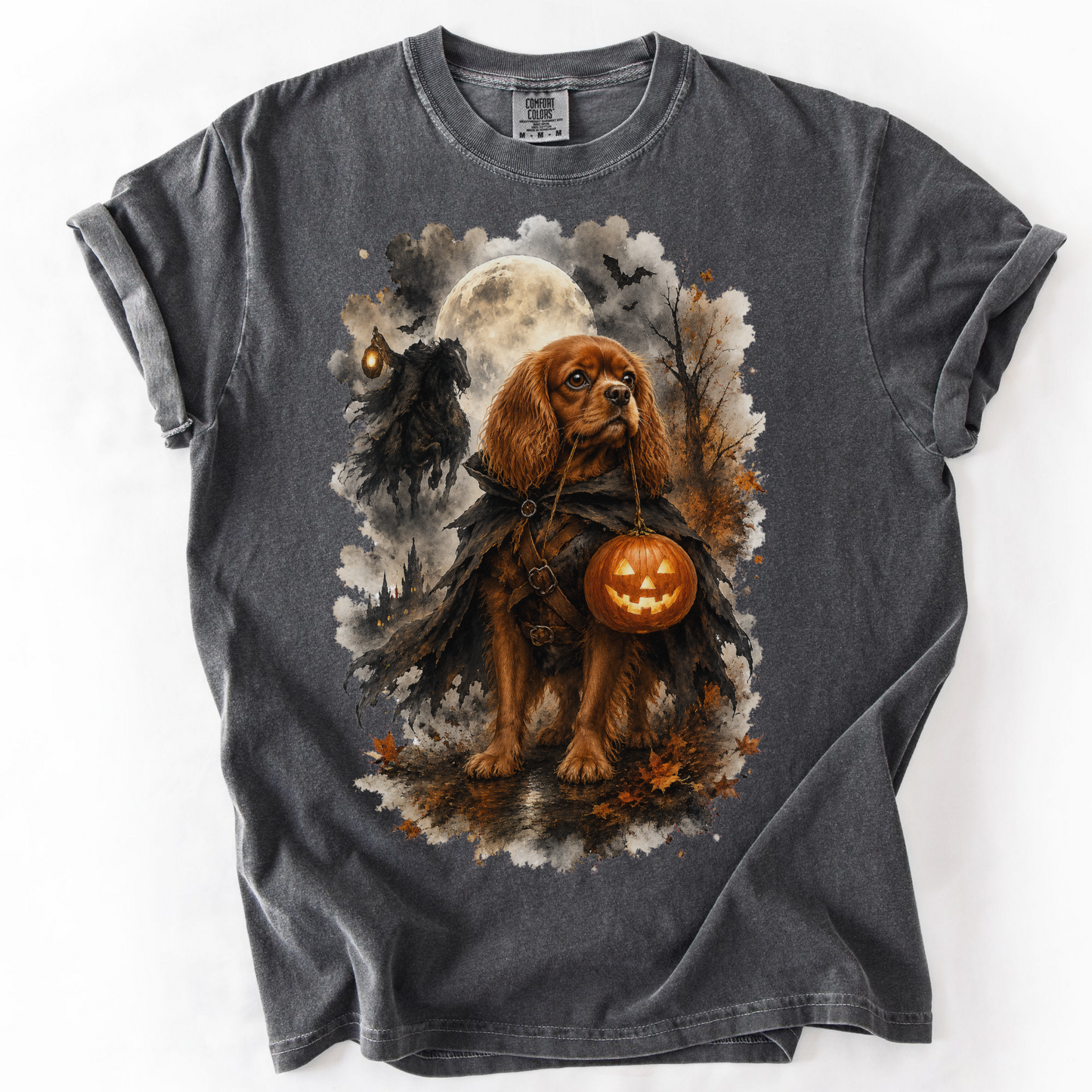 Ruby Cavalier Headless Horseman Inspired Halloween Comfort Colors Shirt