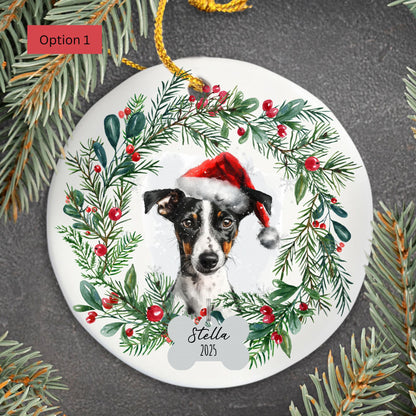Personalized Smooth Fox Terrier Christmas Ornament