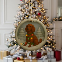 Load image into Gallery viewer, Personalized Irish Setter Christmas 3D Clay-Style Dog Keepsake