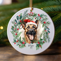 Load image into Gallery viewer, Personalized Belgian Malinois Christmas Ornament
