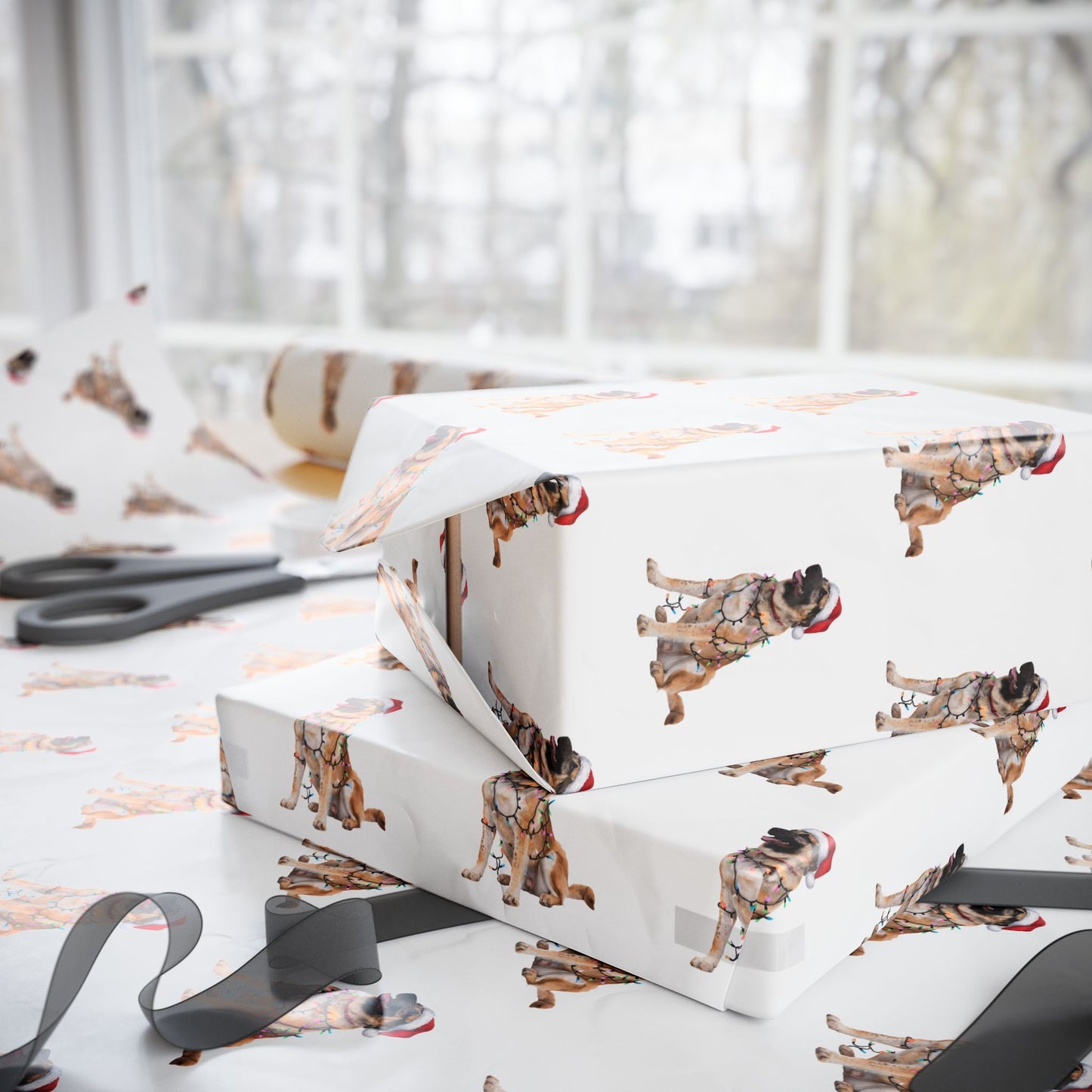 Anatolian Shepherd Christmas Lights Wrapping Paper