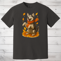 Load image into Gallery viewer, Siberian Husky Autumn Sweatshirt, Cozy Fall Dog Sweater, Husky Lover Apparel, Cute Autumn Dog Shirt, Gift for Pet Lovers

