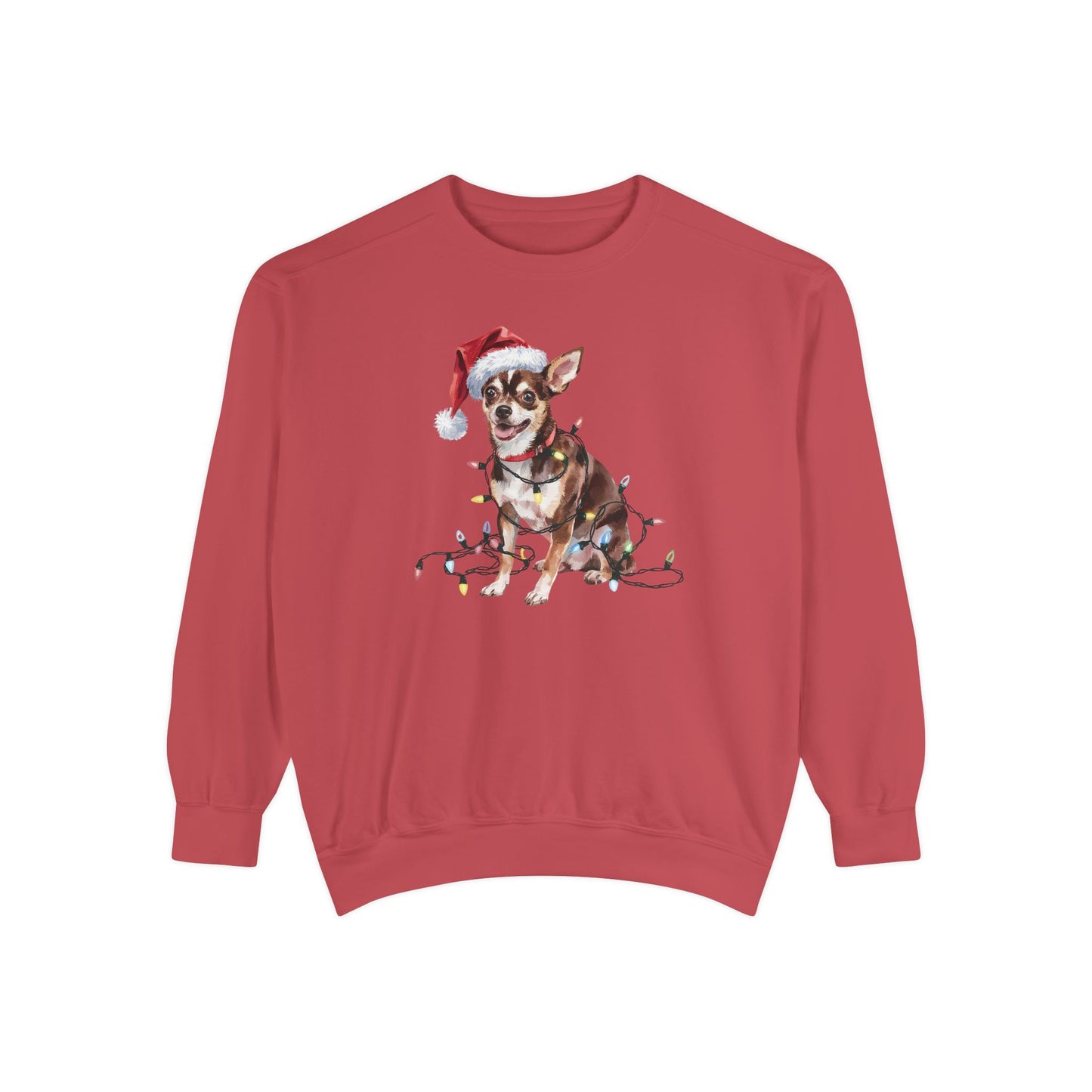 Christmas Chihuahua Sweatshirt, Christmas Lights Dog Sweatshirt, Christmas Dog, Chihuahua Mom Sweatshirt, Gift for Dog Lover, Chihuahua