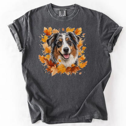 Australian Shepherd Autumn Sweatshirt, Cozy Fall Dog Sweater, Dog Lover Apparel, Cute Autumn Dog Tee, Gift for Dog Lovers