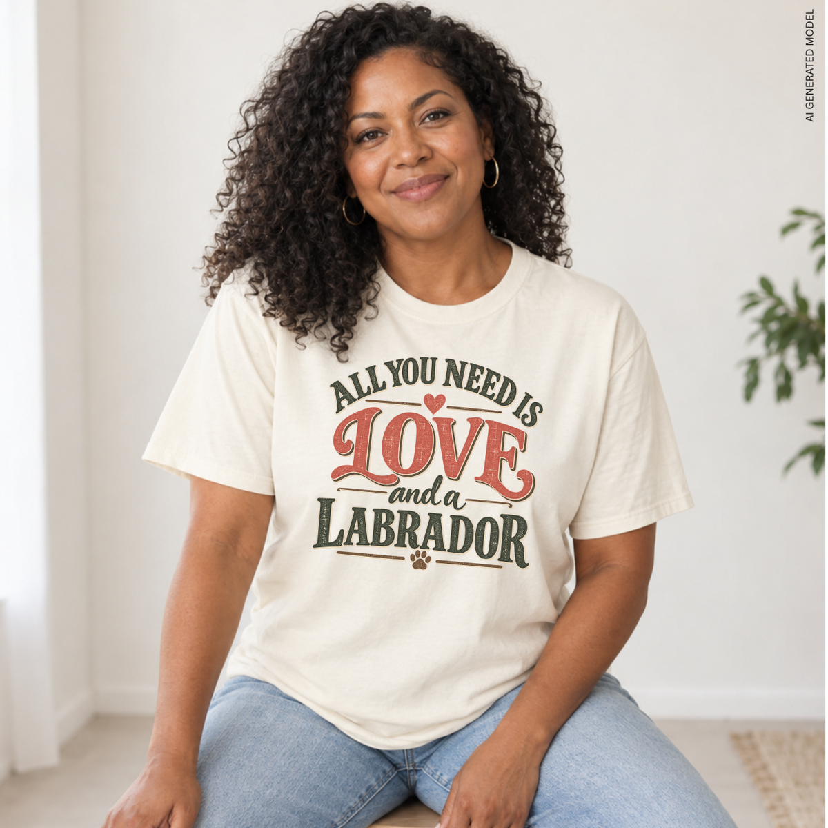 Labrador Retriever Shirt, All You Need Is Love and a Labrador