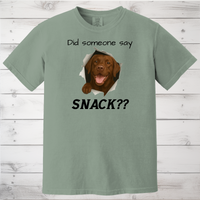 Load image into Gallery viewer, Did Someone Say Snack?? Funny Labrador Retriever Sweatshirt (Black, Yellow, or Chocolate Lab)
