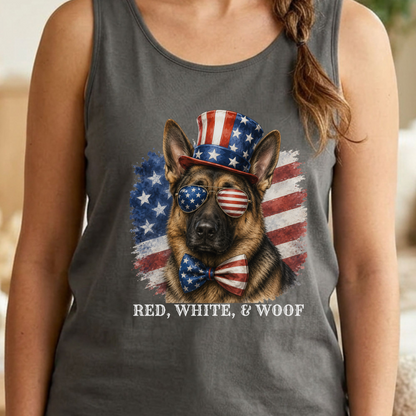 Patriotic German Shepherd Tank Top