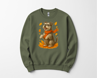 Load image into Gallery viewer, Miniature Schnauzer Autumn Sweatshirt, Cozy Fall Dog Sweater, Schnauzer Lover Apparel, Cute Autumn Dog Tee, Gift for Pet Lovers
