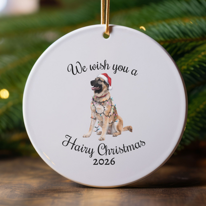 Christmas Anatolian Shepherd Ornament, Christmas Lights Dog Keepsake, Christmas Dog, Anatolian Shepherd Mom, Gift For Dog Lover