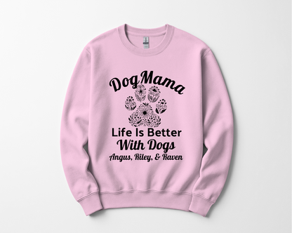Personalized Life is Better With Dogs Shirt