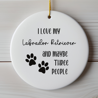 Load image into Gallery viewer, Labrador Retriever Ornament, Dog Lover Gift, Pet Ornament, Pet Lover Gift, Puppy Love Gift, Animal Lover Gift
