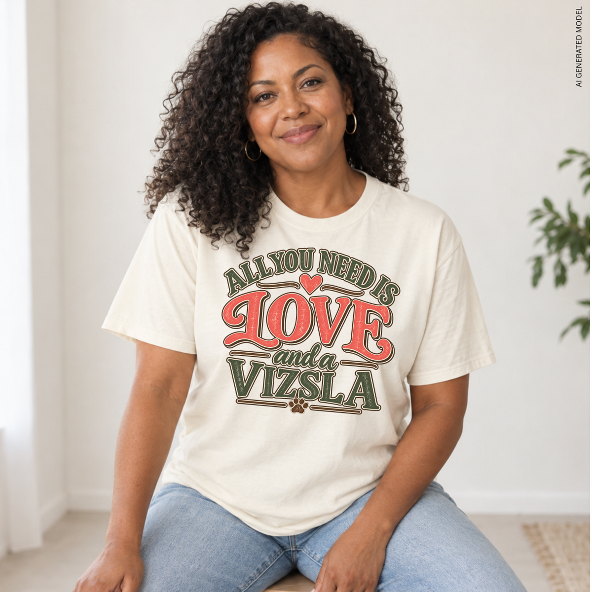 Vizsla Shirt, All You Need Is Love and a Vizsla