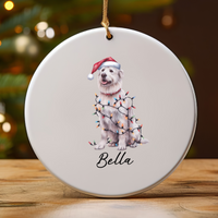Load image into Gallery viewer, Kuvasz Ornament, Personalized Dog Ornament
