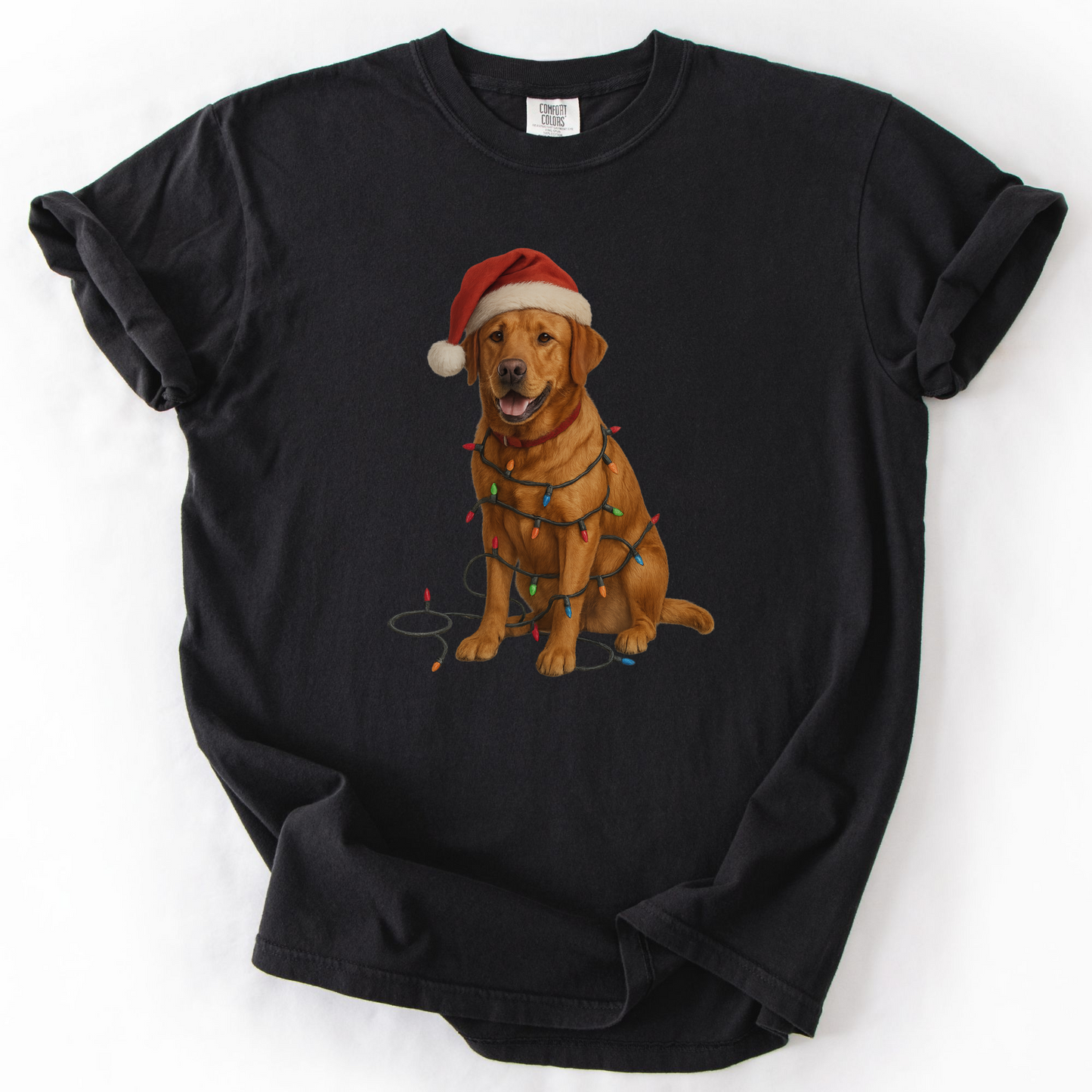 Fox Red Labrador Christmas Lights Shirt