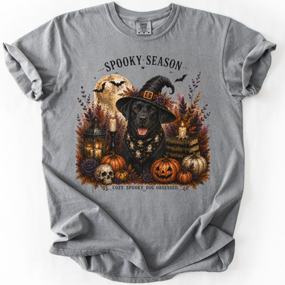 Black Lab Spooky Season Dog Mom Halloween Shirt