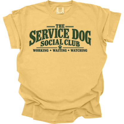 Service Dog Shirt, Service Dog Handler Tee, Working Dog Social Club Gift