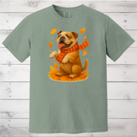 Load image into Gallery viewer, Bulldog Autumn Shirt, Dog Lover Fall Sweater, Cozy Pet Apparel, Cute Dog Seasonal Gift, Bulldog Autumn Wear, Fall Dog Fashion
