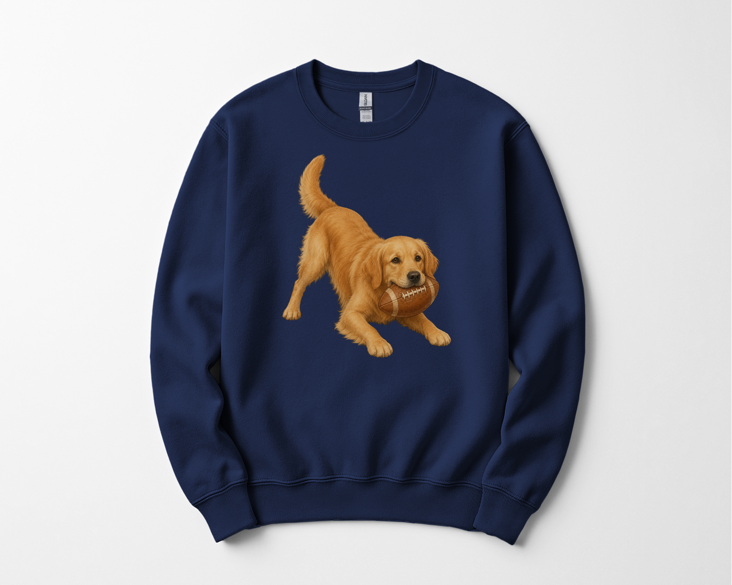 Golden Retriever Football Sweatshirt