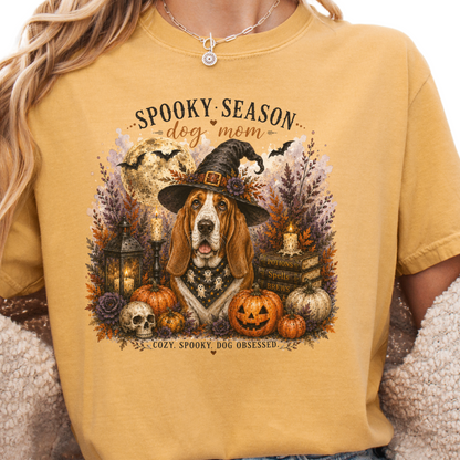 Basset Hound Spooky Season Dog Mom Halloween Shirt