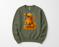 Load image into Gallery viewer, Golden Retriever Fall Shirt, Autumn Dog Sweatshirt, Pet Lover Gift, Cozy Canine Apparel, Seasonal Dog Mom Clothing
