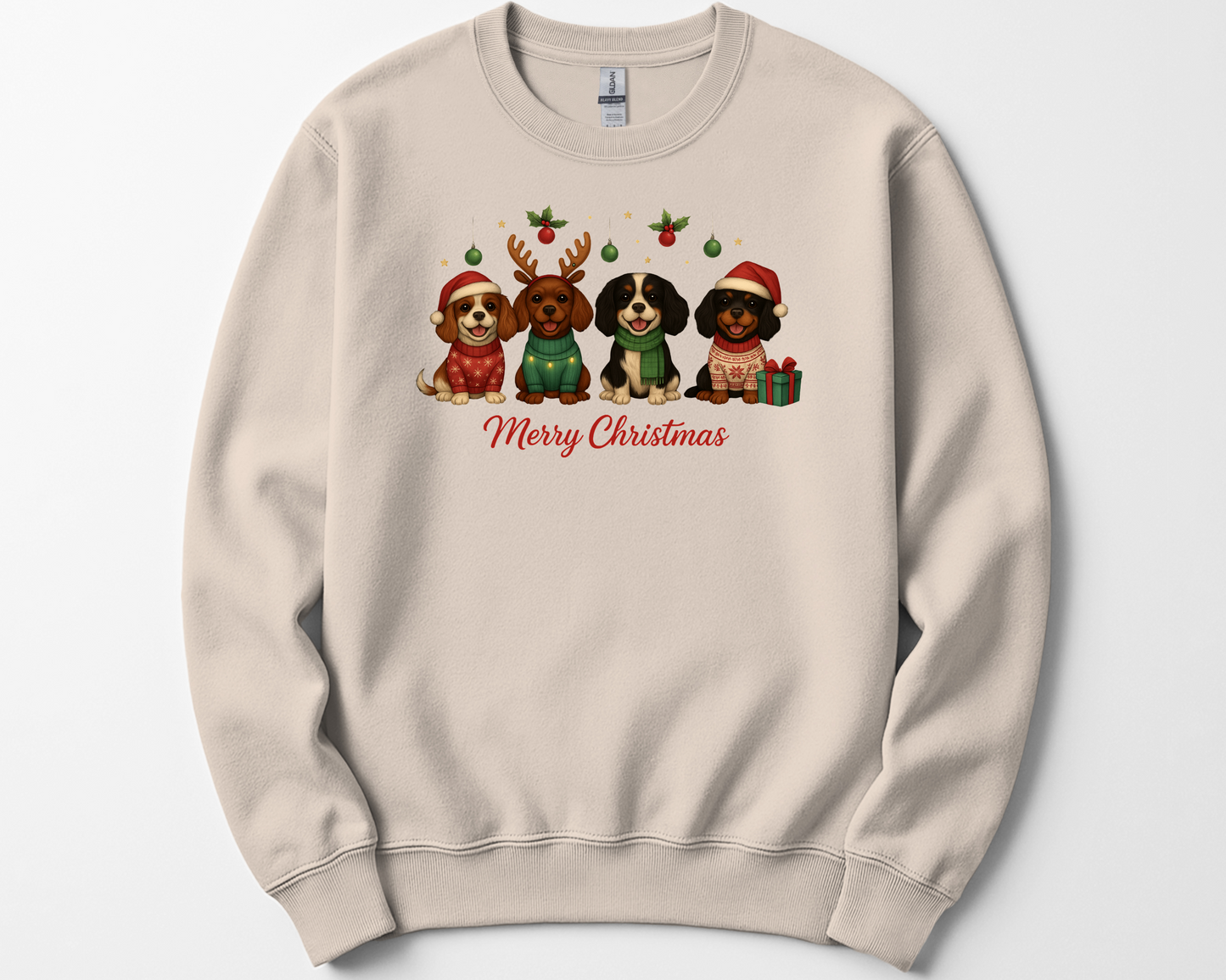 Merry Christmas Cavalier Hoodie, Sweatshirt or Tee