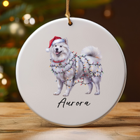 Load image into Gallery viewer, Personalized Samoyed Ornament, Custom Dog Lover Gift

