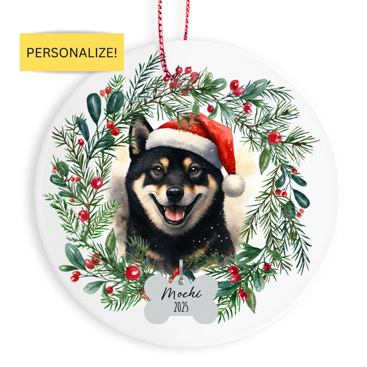 Personalized Shiba Inu Christmas Ornament