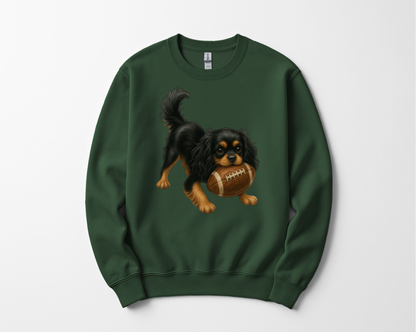 Black Tan Cavalier Football Sweatshirt