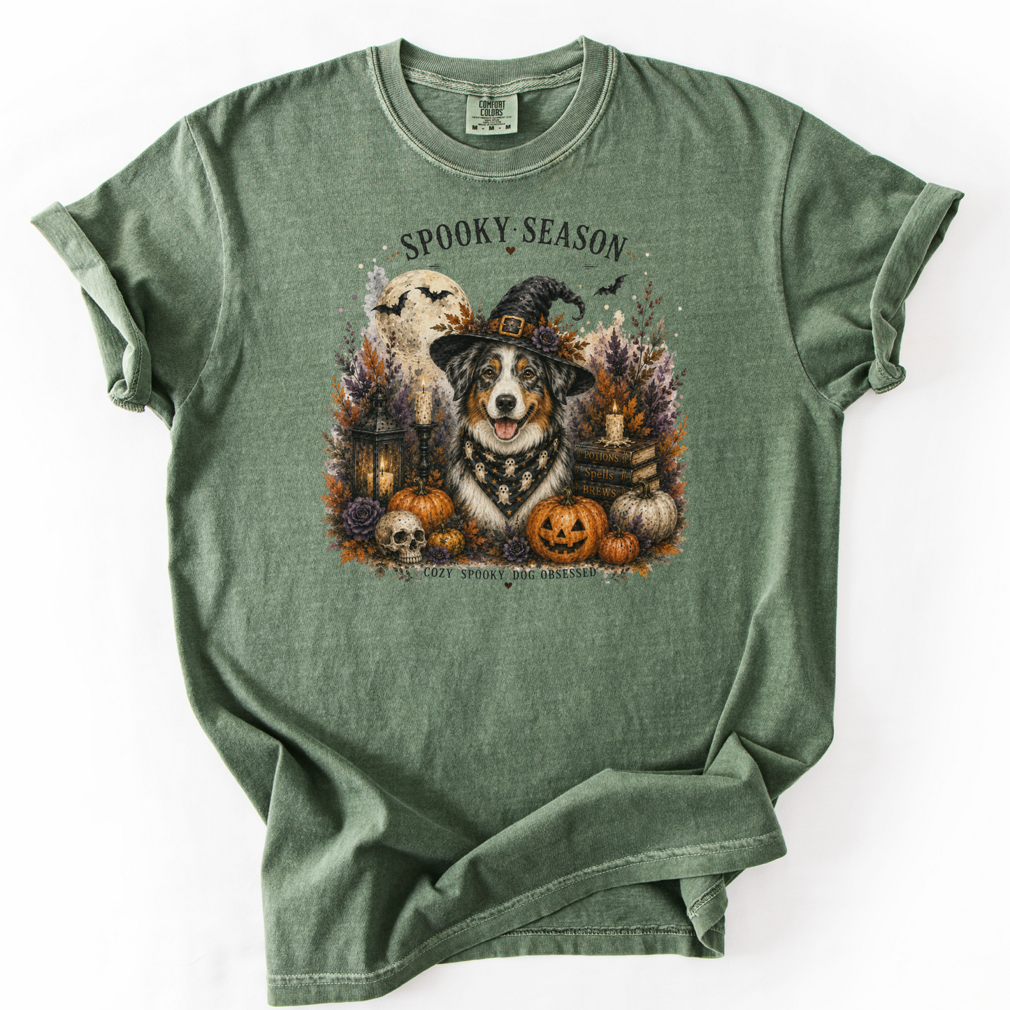 Australian Shepherd Spooky Season Dog Mom Halloween Shirt