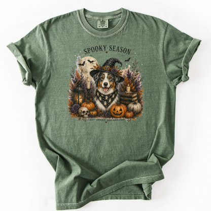 Australian Shepherd Spooky Season Dog Mom Halloween Shirt