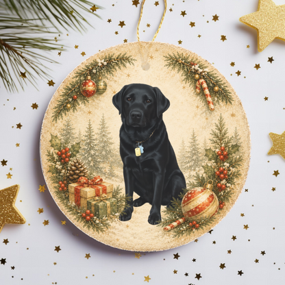 Personalized Dog Photo Christmas Ornament, Custom Pet Memorial Gift