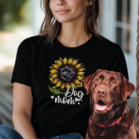 Load image into Gallery viewer, Dog Mom Sunflower Paw Print Shirt Cute Floral Dog Lover Gift Tee for Women Pet Owner T-Shirt Dog Mama Graphic Tee Mothers Day Gift
